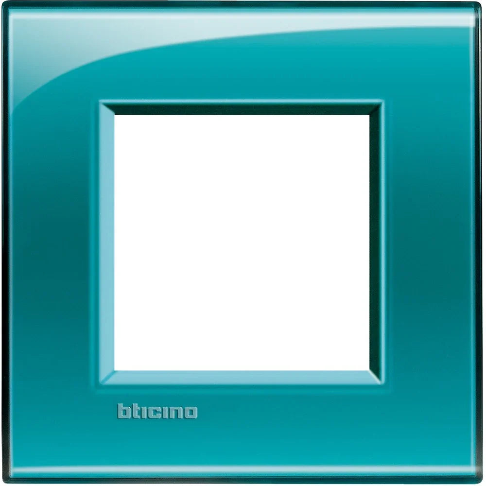 Living Light - Placca quadra 2P Verde deep - LNA4802VD