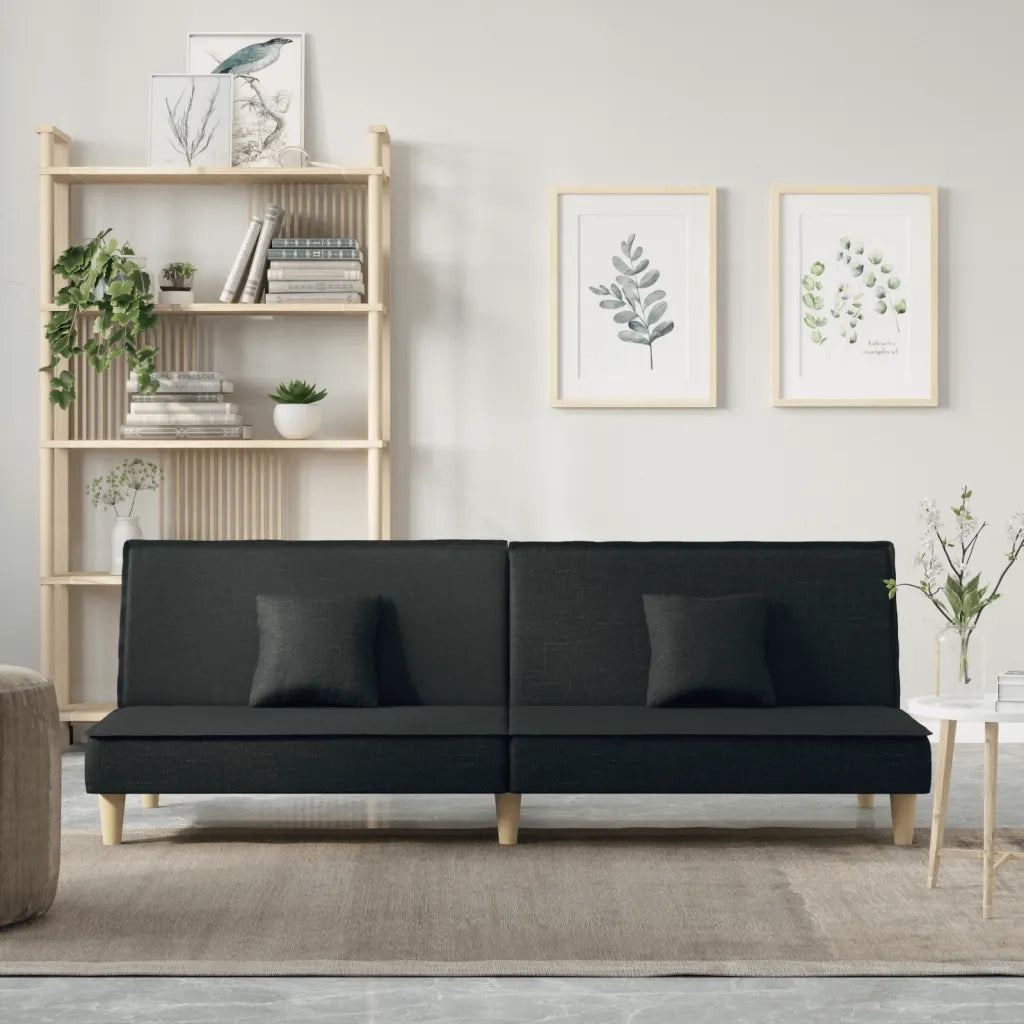 Divano letto | Sof¨¤ letto | Letto singolo Nero in Tessuto