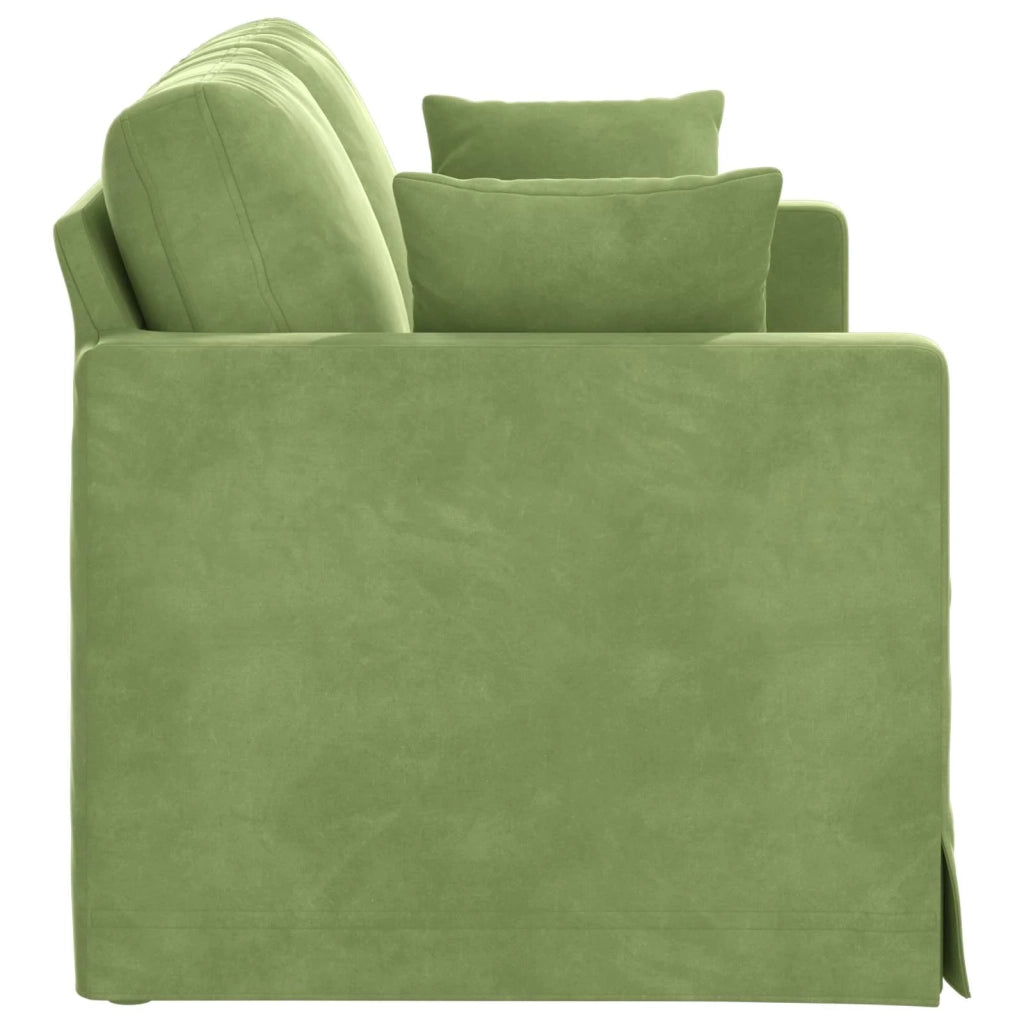Divano Verde chiaro 138 x 78 x 80 cm Velluto 42024416