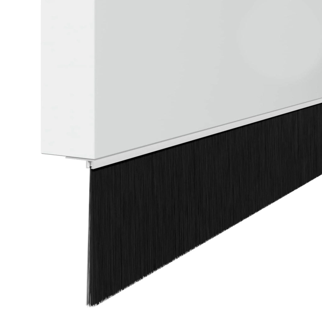 Spazzole per porte a vite 2 pcs Bianco 100 cm Lega di alluminio 42019549
