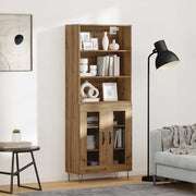 Credenza 2 pcs Rovere artigianale Legno multistrato