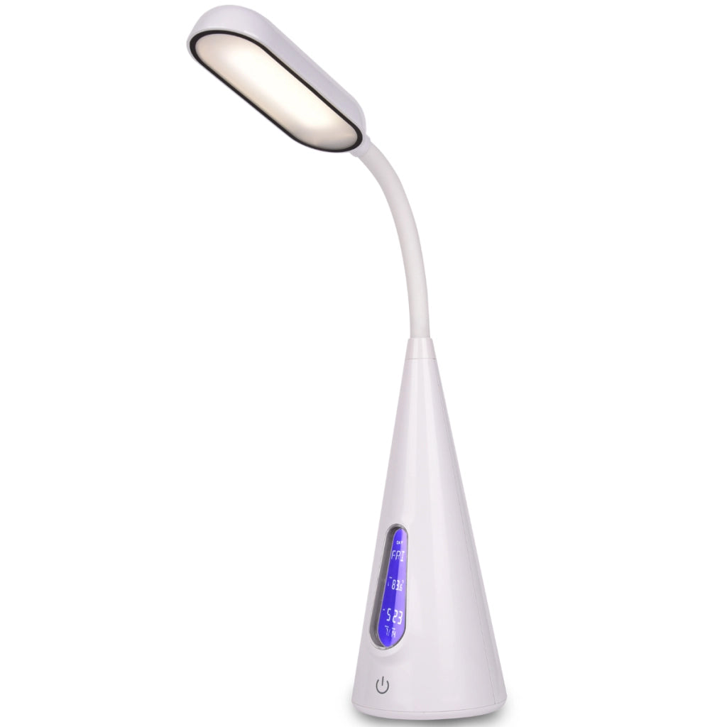 Lampada da scrivania LED 7W 3000K display bianca Polux