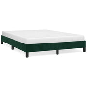 Letto matrimoniale | Letto per adulti | Giroletto senza Materasso Verde Scuro 140x200 cm in Velluto