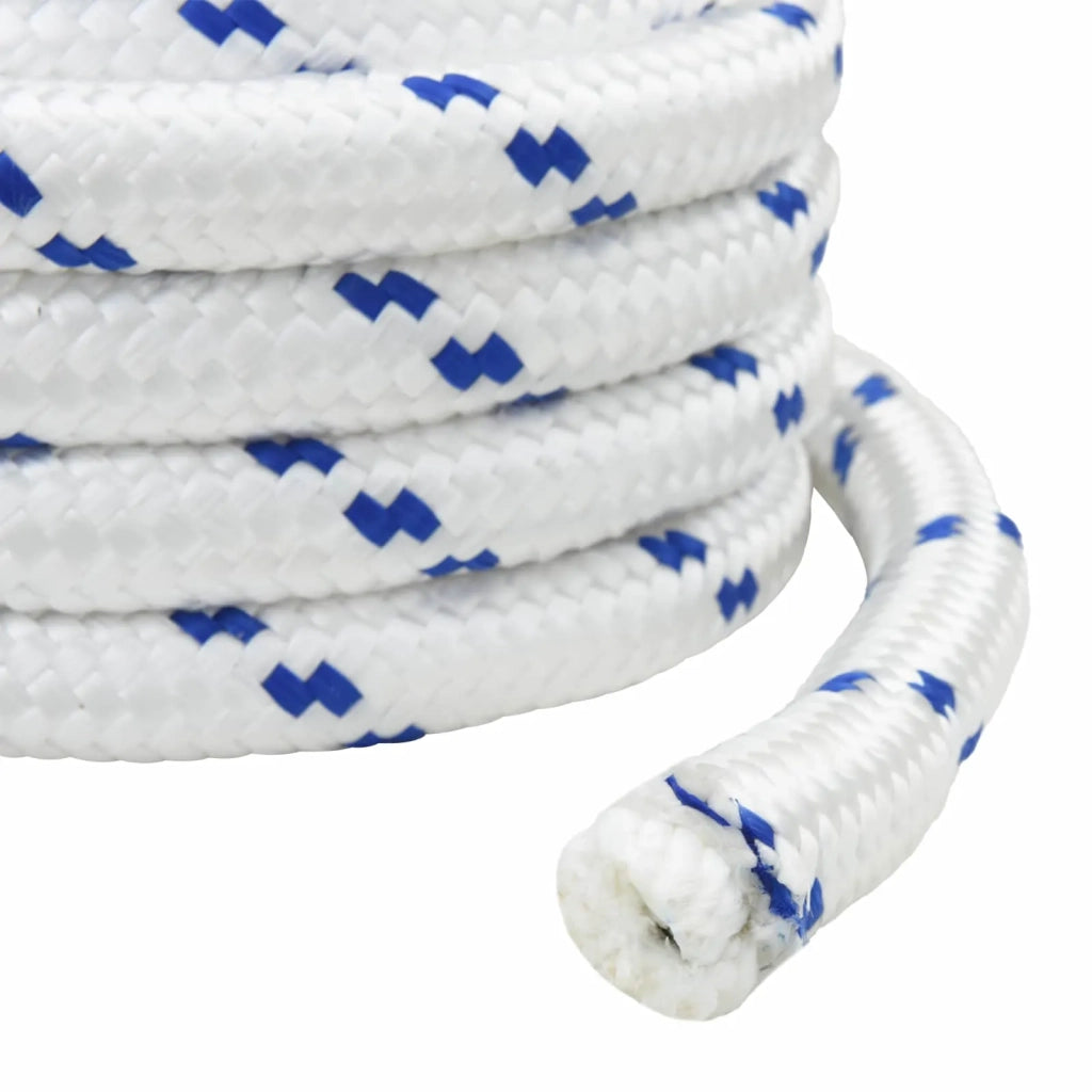 Corda | Fune da Barca 25 m 3 Bianco e Blu PP