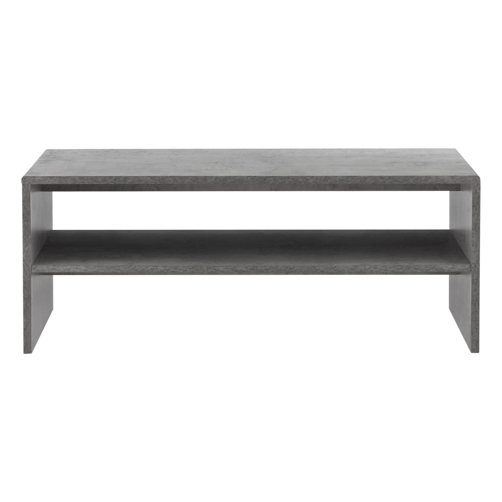 [en.casa] Tavolino da Caffè 100 x 40 x 40 cm Tavolino da Salotto con 1 ripiano Tavolino Basso - Effetto Cemento