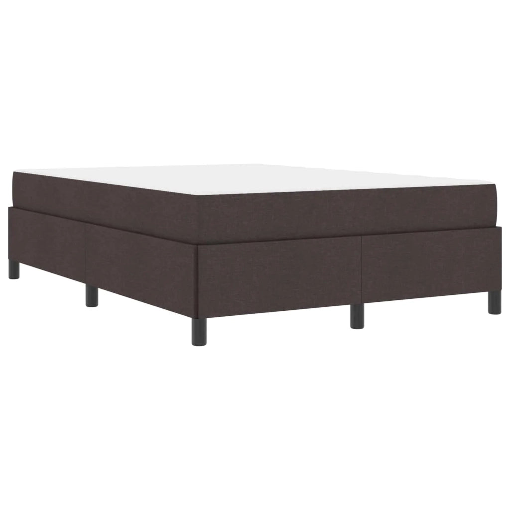 Letto a molle Marrone Scuro 140 x 200 cm Tessuto 3398867
