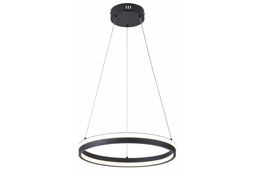 Lampada a sospensione Ring nera Ø40 LED 32W Proxima Reality