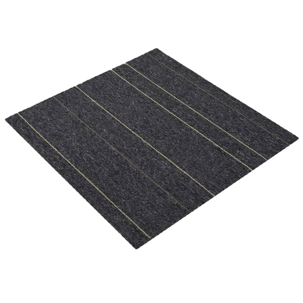 Piastrella per Tappeto Grigio scuro con strisce 50 x 50 cm
