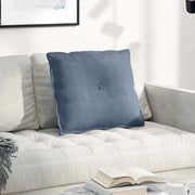 Cuscino per Schiena Blu 60 x 50 cm Tessuto in Cords 42014696