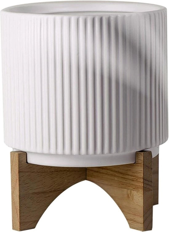 Pianterre cermiche con opzione 21cm bianco con piede standard