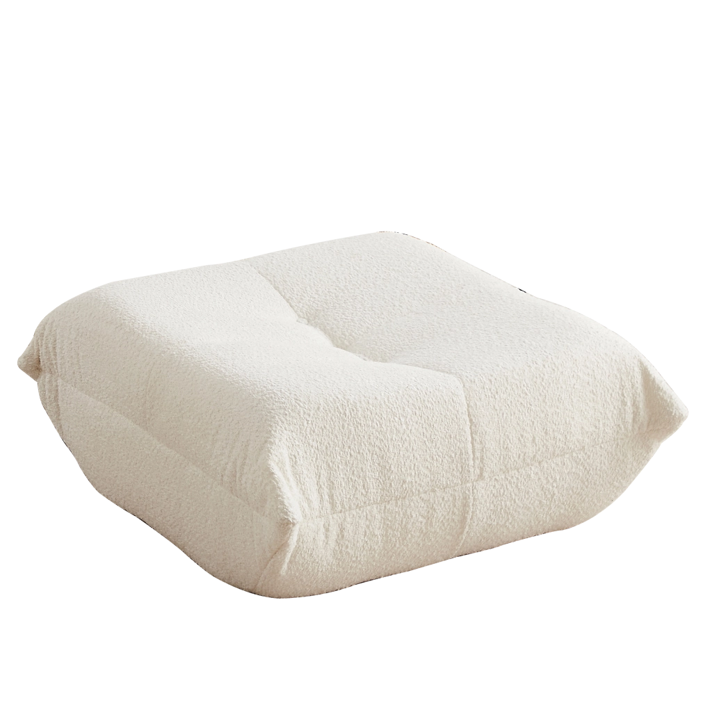 Pouf Divano Chenille ¨C MINIMAL ¨C Beige/Grigio