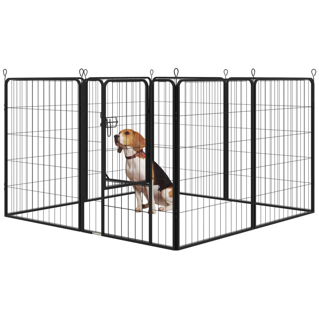 Recinto per Cani Modulabile ¨C zephmum ¨C Grigio 80x150x100 cm