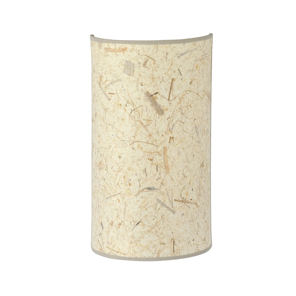 Applique Minimal 1 Luce Drago In Acciaio Bianco E Beige Effetto Sughero