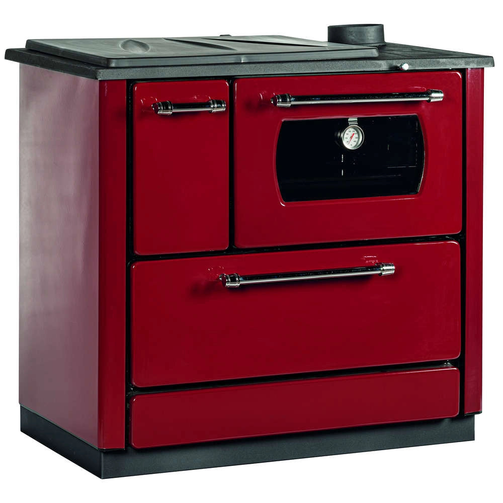 Cucina Stufa a legna K-Line Popular Colore: Bordeaux