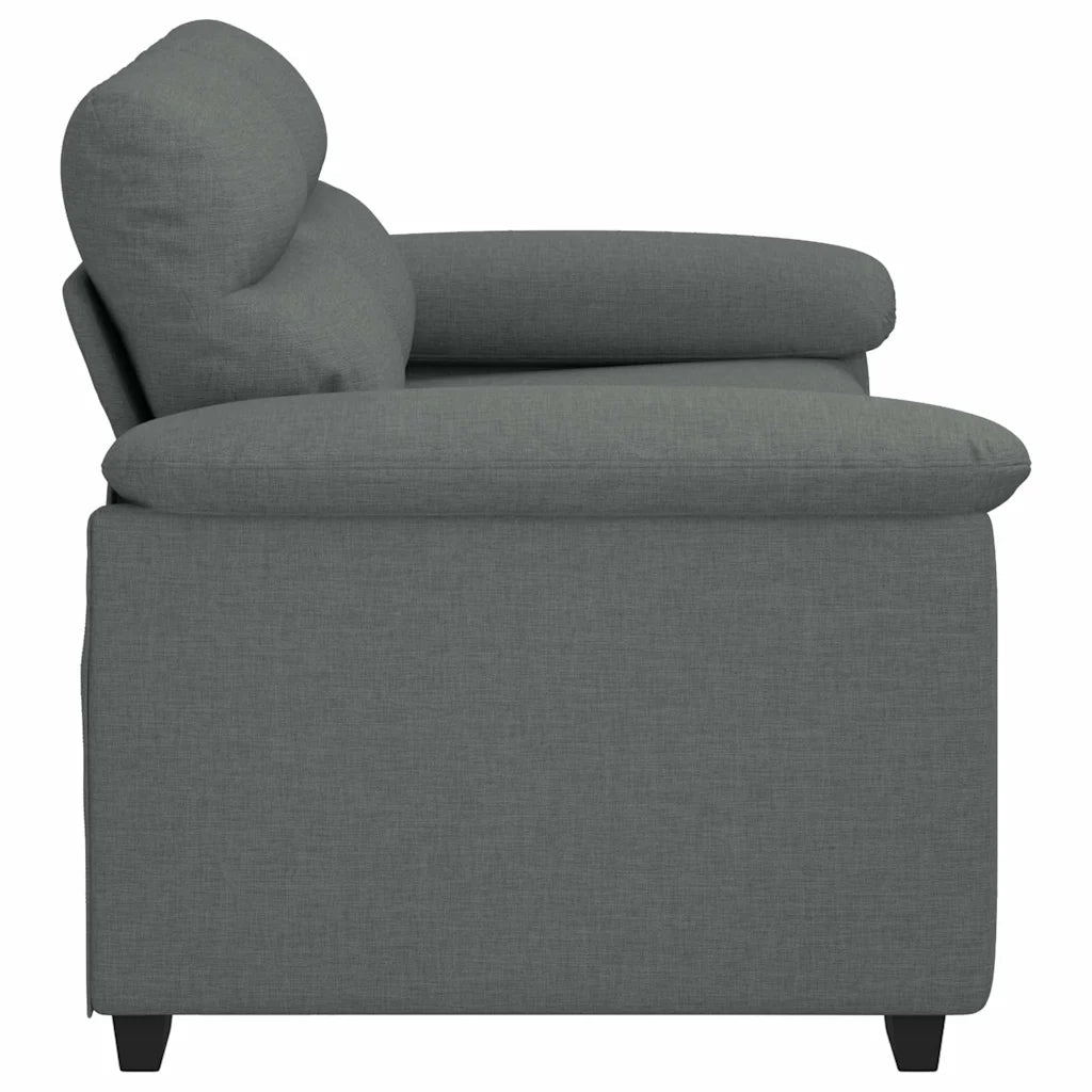 Divano a 2 Posti-Sofa 2 Posti Grigio Scuro 120 cm in Tessuto 377146