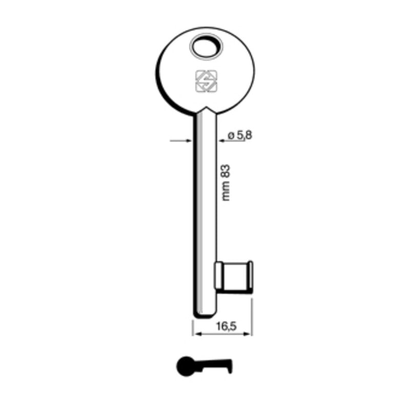 CHIAVI SILCA PATENT AGB-DISP 6P1S BZ- 5,0 pz