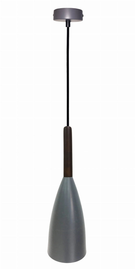 Lampada a sospensione Candellux FLEN grigia E27 90cm