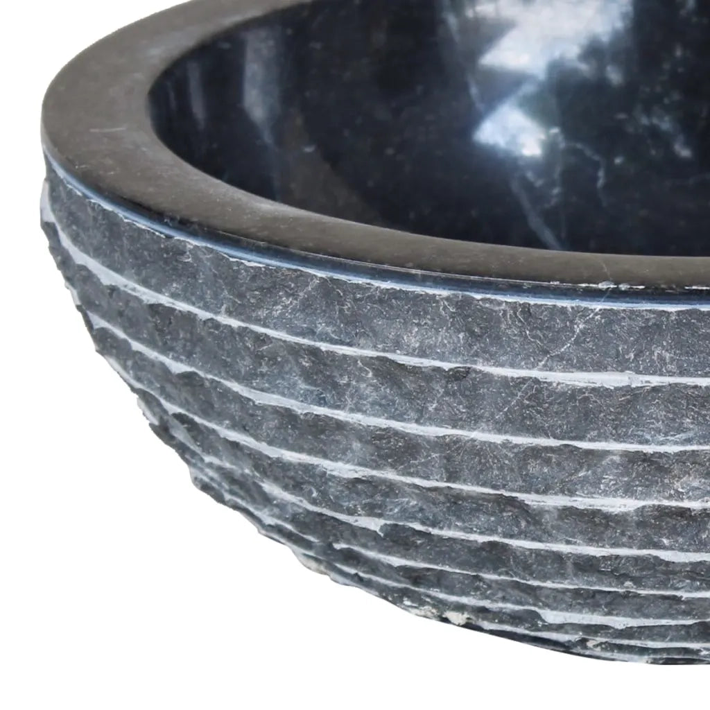 Lavandino in Marmo-Lavabo-Lavello 40 cm Nero