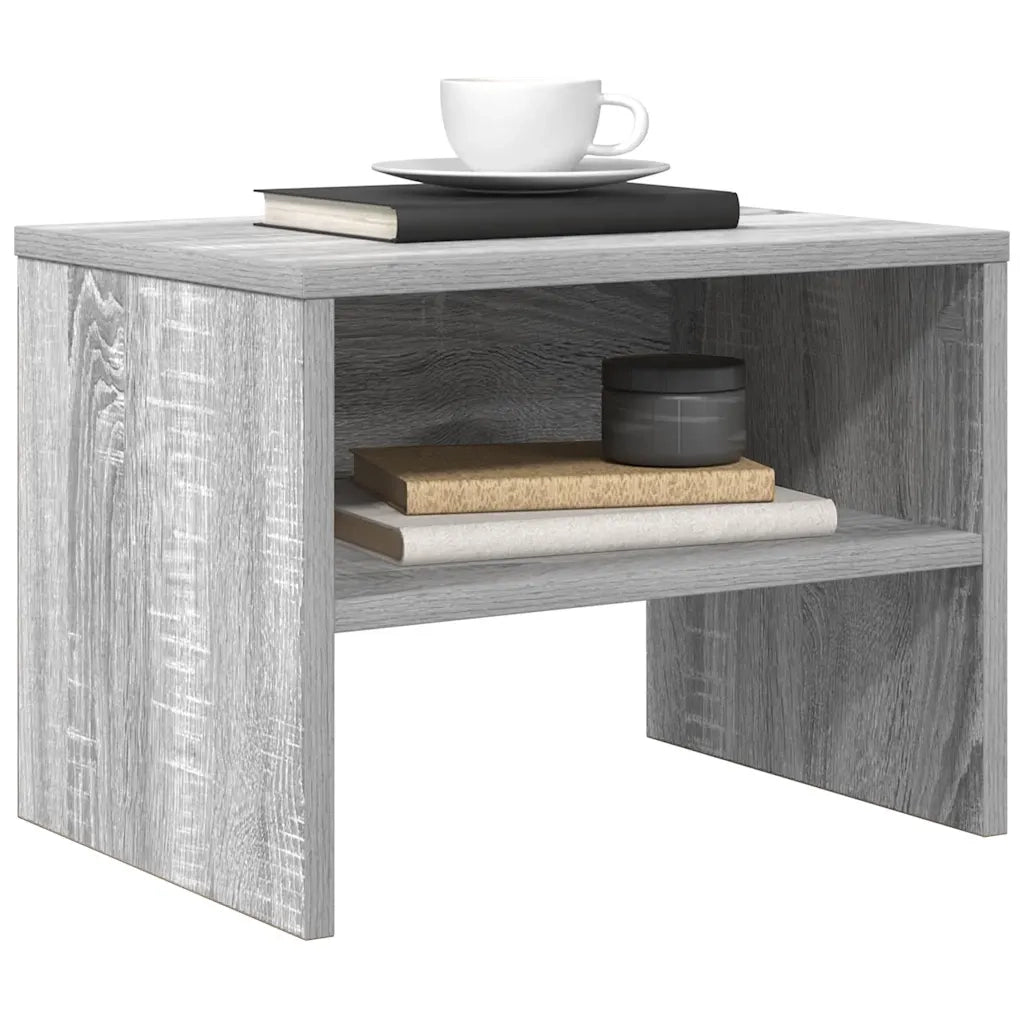 Comodino Grigio Sonoma 40x30x30 cm in Legno Multistrato 815239
