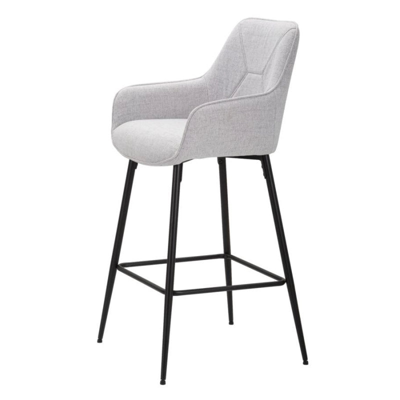 Sgabello Bar Grey Set 2 Pz cm 55x55x109