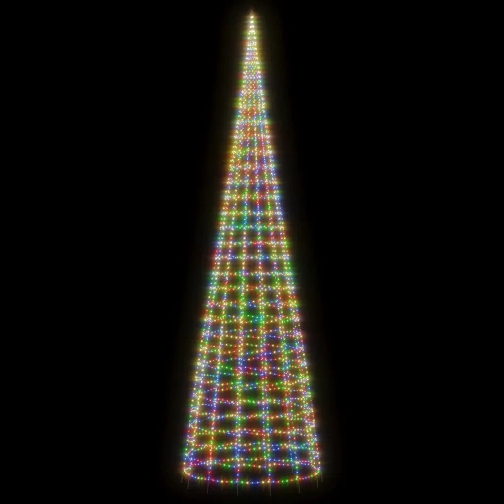 Albero di Natale a LED 3000 LED Colorati 800 cm 358122