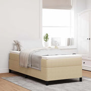 Letto a molle Grigio Verde 100 x 200 cm Tessuto in Cords 42006956