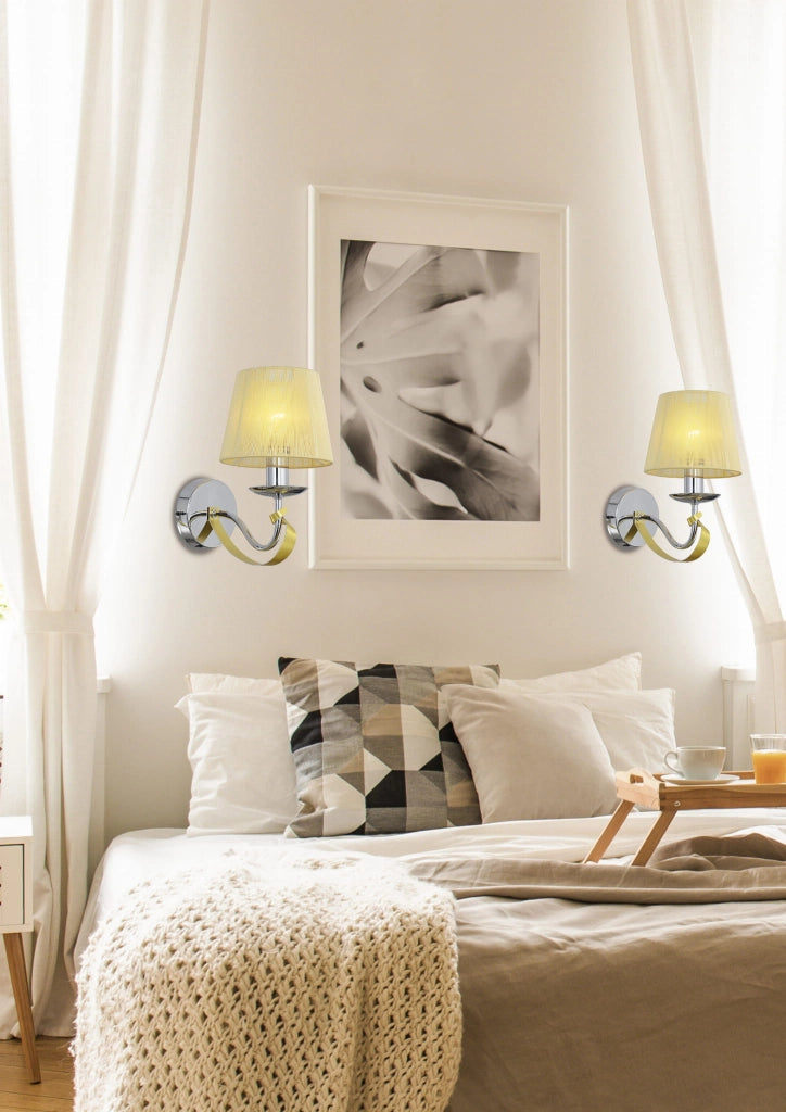 Applique Candellux Diva 21-55040 cromo oro E14 27cm