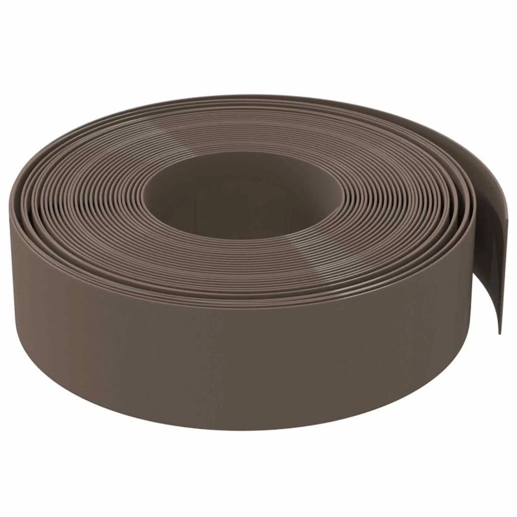 Bordatura per giardino 25 m 15 cm PE Marrone 42036850