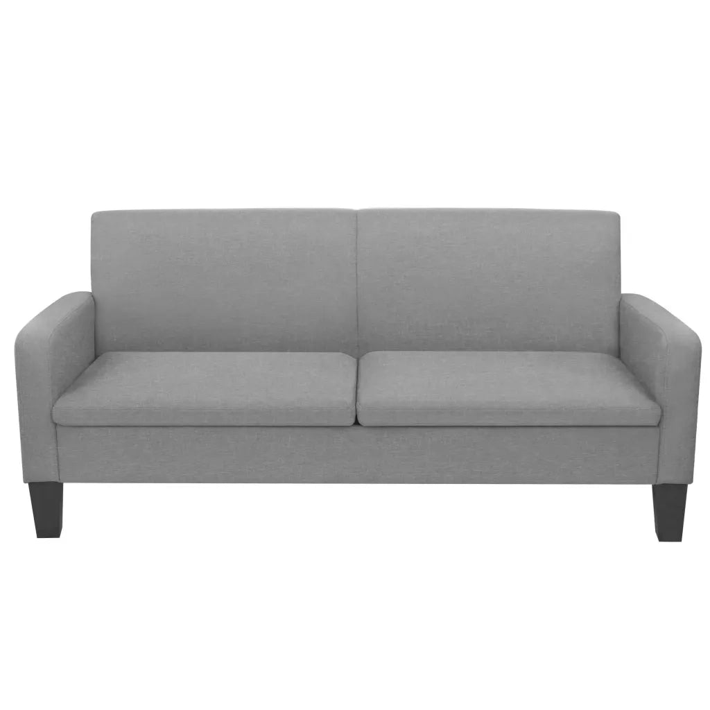 Set di Divani 2 pz in Tessuto Grigio Chiaro 278212