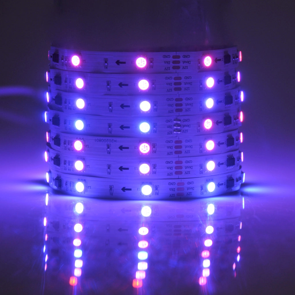 Kit striscia LED RGB Magic 5m 12V IP20 con telecomando Polux
