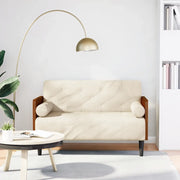 Divano Divanetto con Cuscini-Sofa Bolster 110 cm Lino