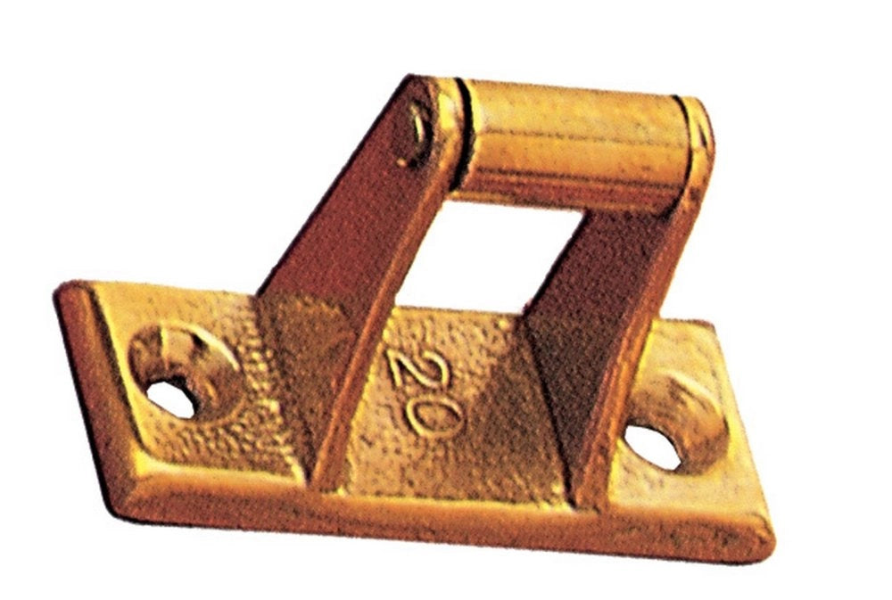50pz cavallotti c/2 viti ottone luc. da 30 cod:ferx.13779