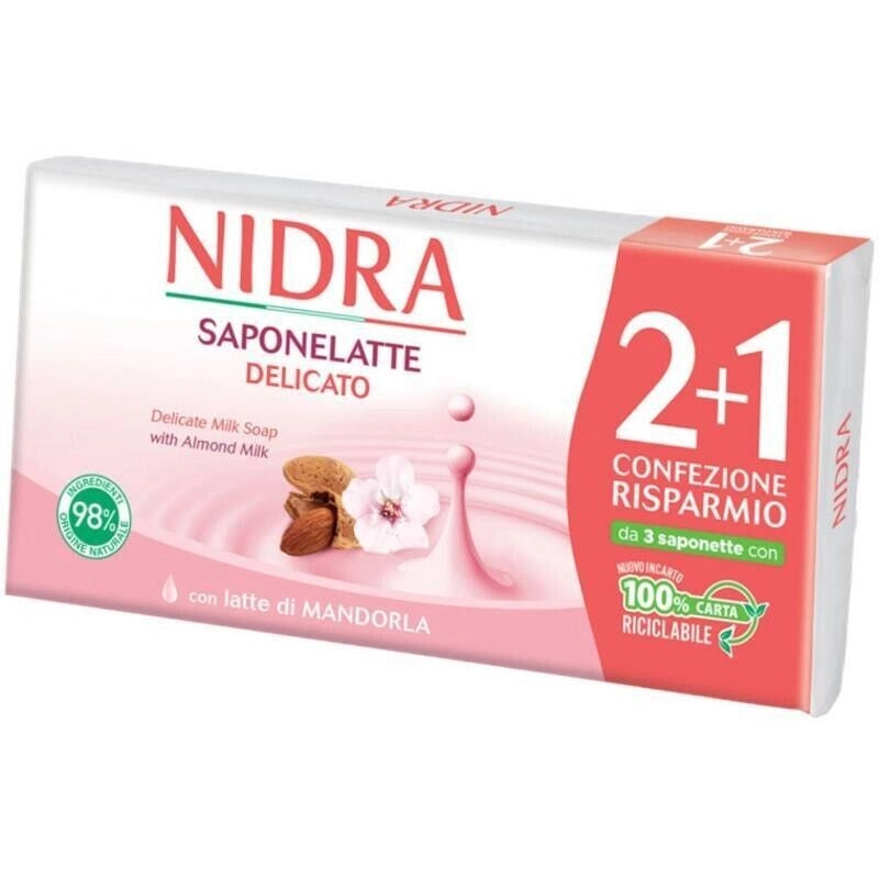 NIDRA SAPONETTA 90 GR X3 MANDORLA ECOGREEN CONFEZIONE RISPARMIO