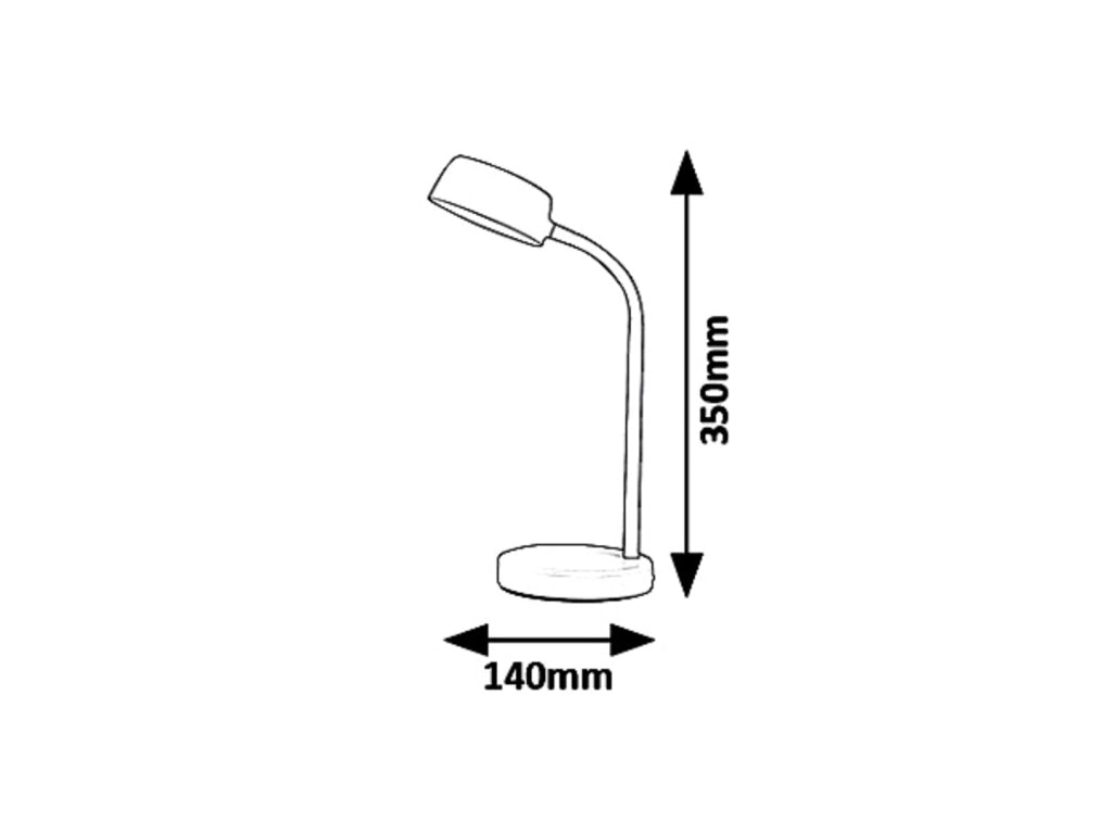 Lampada da scrivania rosa LED 4,5W Berry 6779 Rabalux