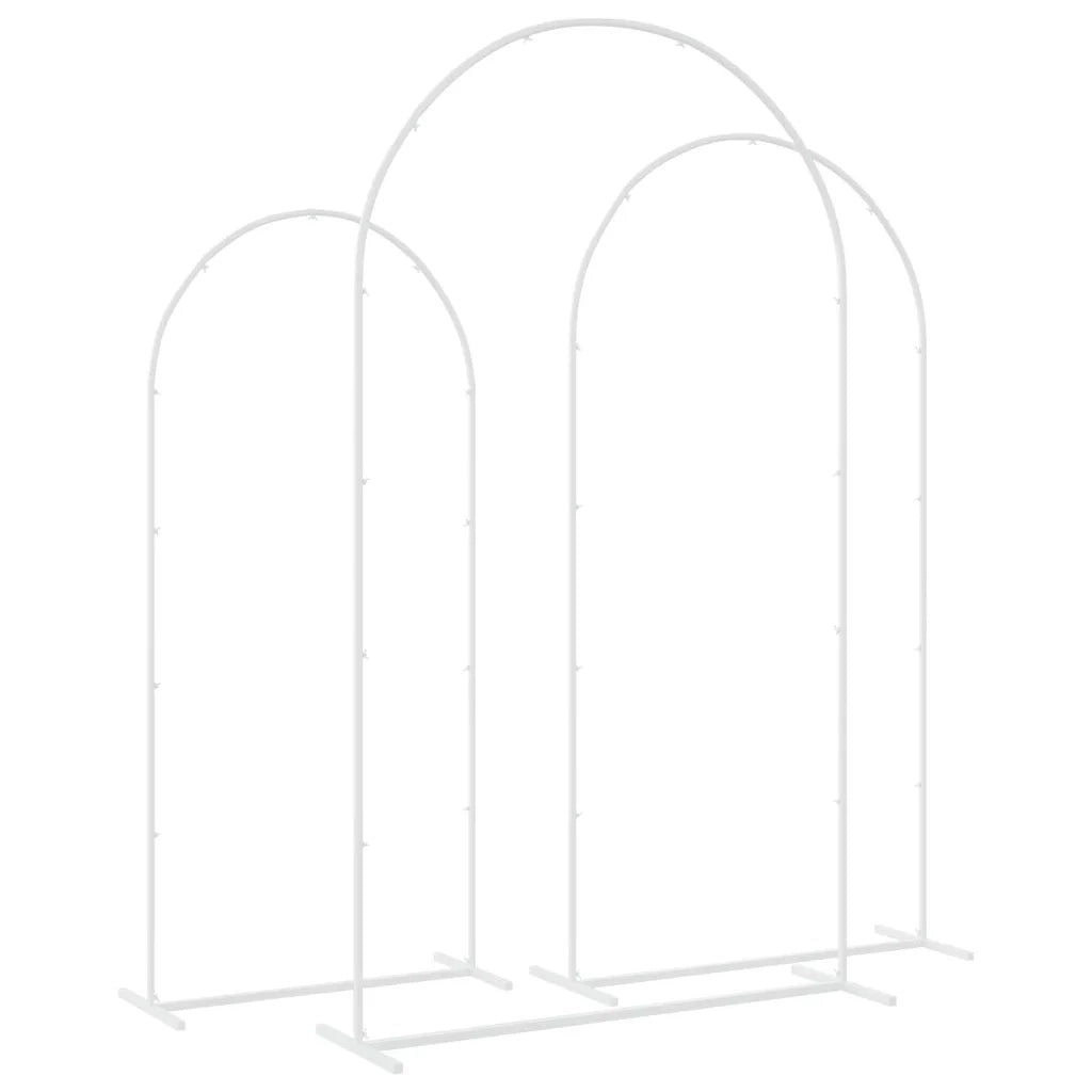Arco Nuziale 3 pcs Bianco Acciaio 42023037