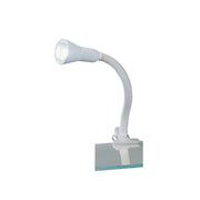 LAMPADA DA TAVOLO FLEXO H.47CM BIANCA A MORSETTO