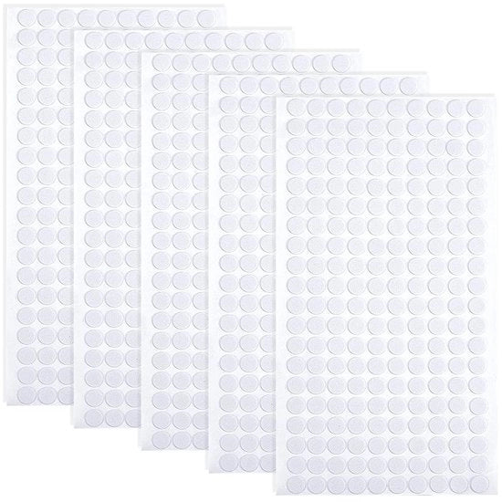 Pads per Mobili 1000 Stuks - Stippe con Adesivo - Schiuma EVA Spessa - Protezione per Mobili - Per Comodini/Tavoli - 10 mm Rondi - Pads per Mobili