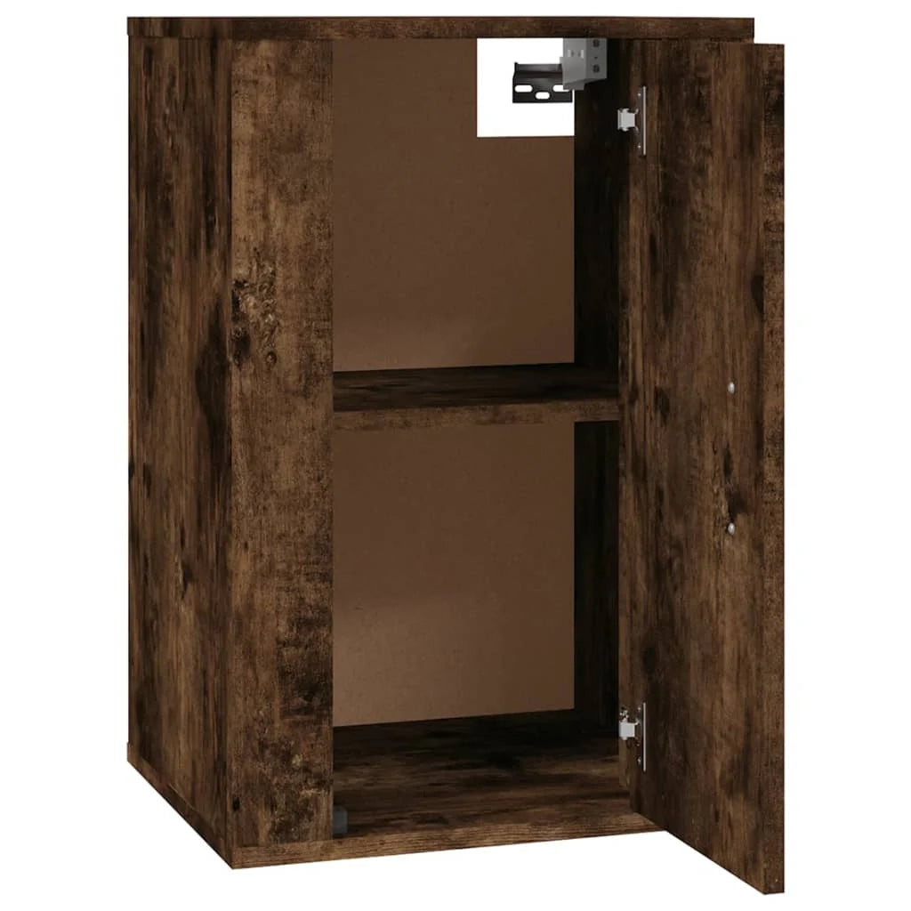 Mobile TV multimediale da parete mensola TV credenza TV per sala da pranzo soggiorno camera da letto 2 pezzi rovere affumicato 40 x 34,5 x 60 cm marrone 02_0028983