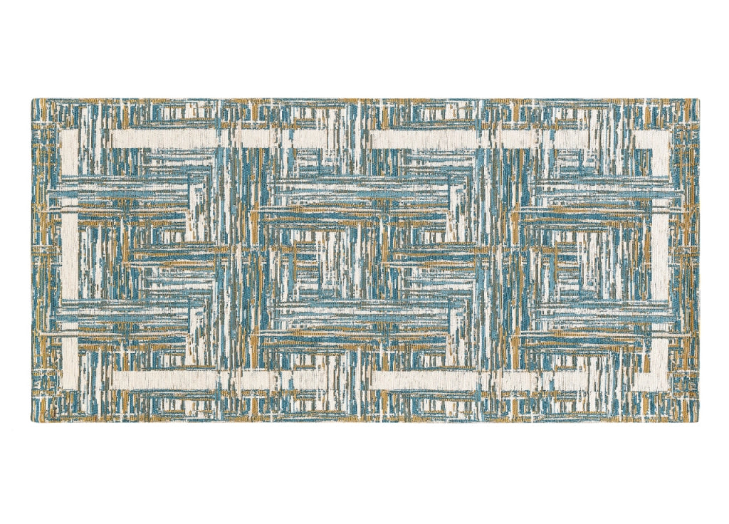 Tappeto Passatoia Cucina Corsia Retro Antiscivolo Disegno Bangkok By Suardi - 55x80 - Jeans