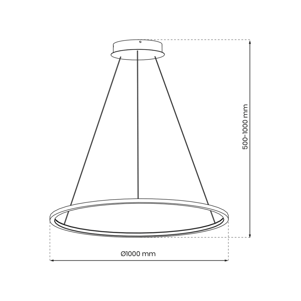 Lampada a sospensione LED Saturno Milagro Ø100 oro