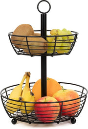 Etagère per frutta - fruttiera stile - 2 piani frutta con gradini.
