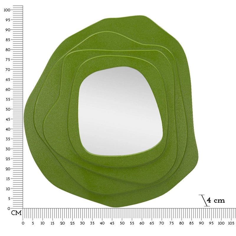 Specchio Da Muro Dalia Verde cm 90x4x97