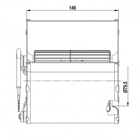 Ventilatore centrifugo EBM D2E097-BI56-G2