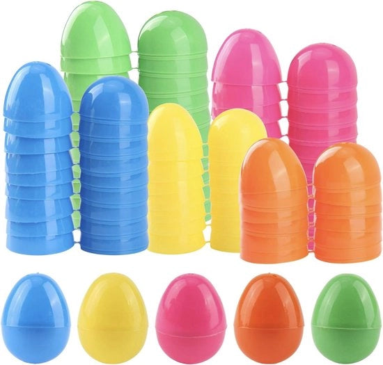 Set di uova di plastica colorate da 6 x 4 cm, 36V, elettriche, ricaricabili