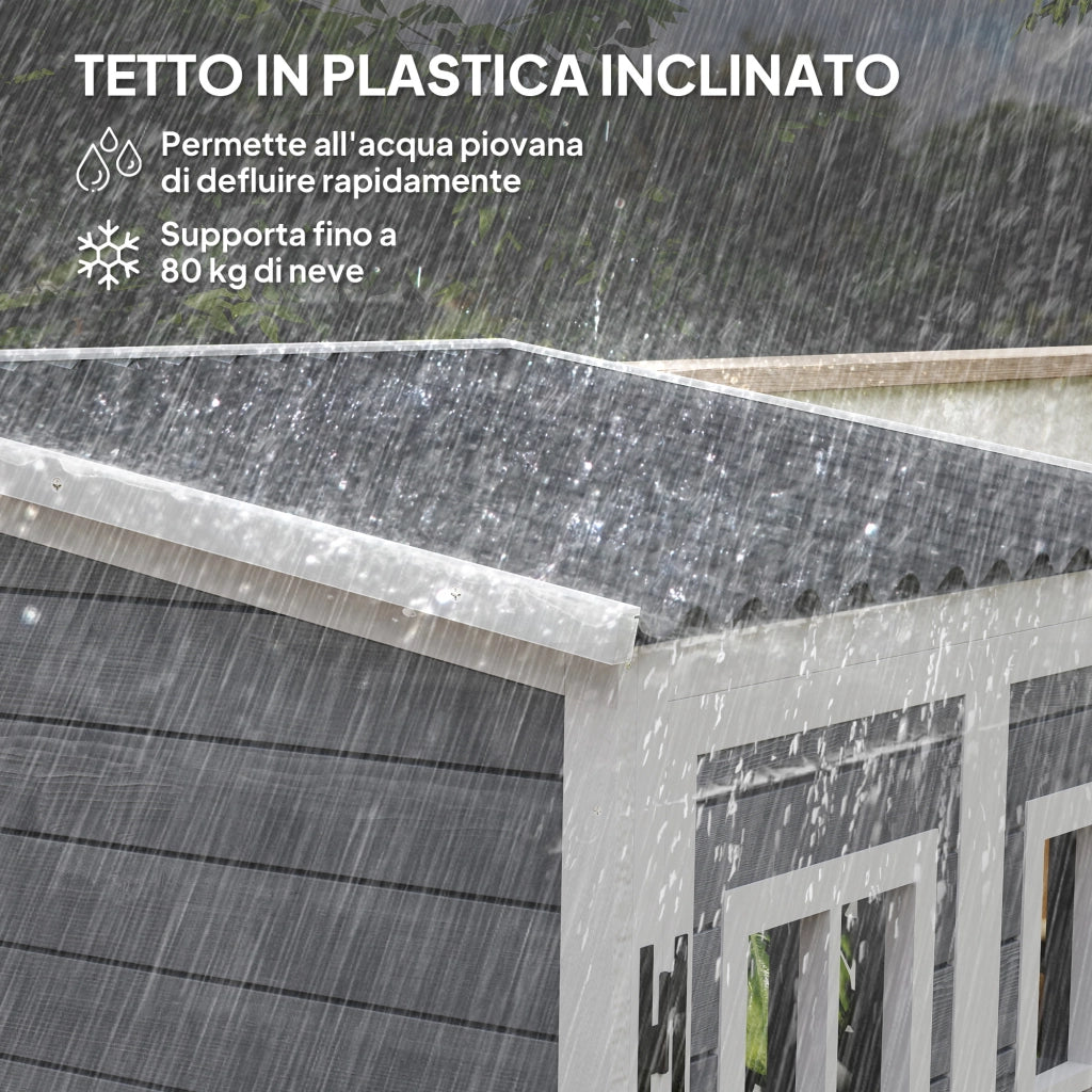 Casetta da Giardino in Legno ¨C Minimal ¨C Grigio