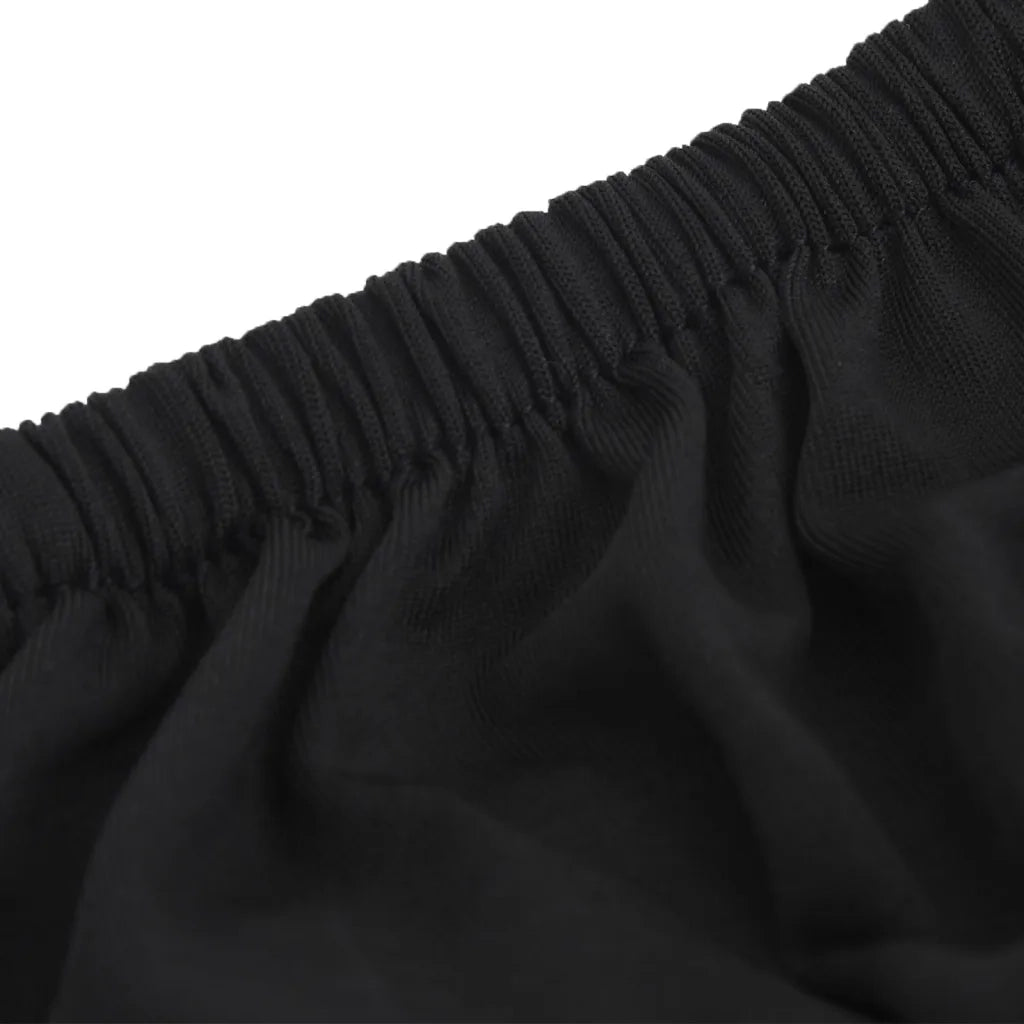Fodera Elasticizzata per Divano 4 Posti-Copridivano Elasticizzato Jersey Poliestere Nero