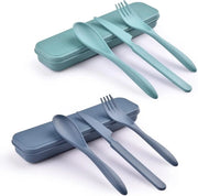 Set di Cucina Riciclabile - Portatile e Efficiente - 2 Set