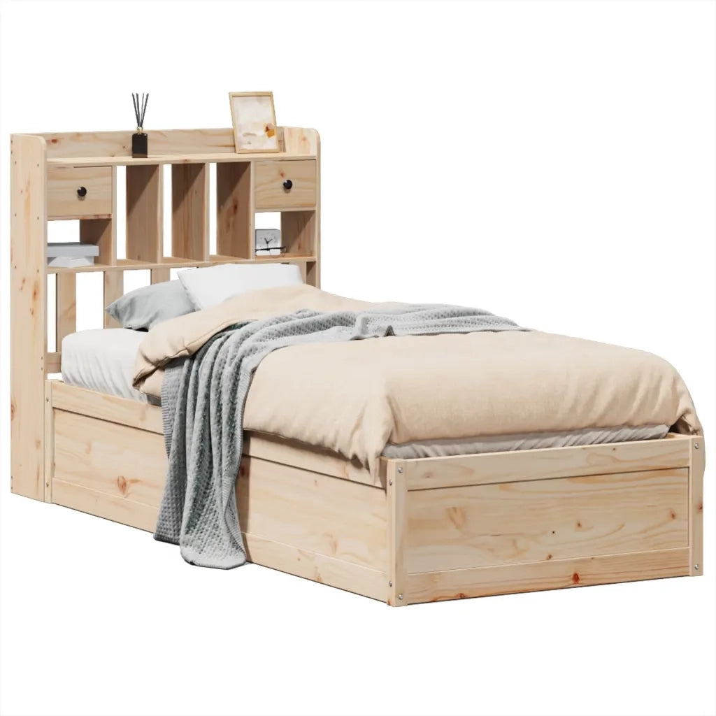 Giroletto senza Materasso-Struttura Letto 75x190 cm in Legno Massello di Pino 674349
