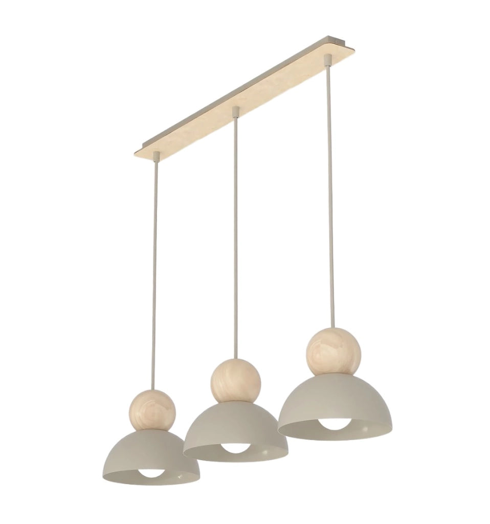 Lampada a soffitto KAKI beige in feltro Emibig