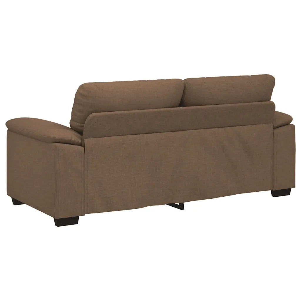 Divano a 2 Posti-Sofa 2 Posti Marrone 140 cm in Tessuto 671613
